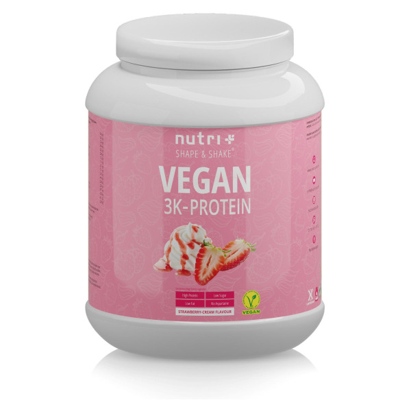 nutri+ veganes 3K Proteinpulver, 1000 g Dose
