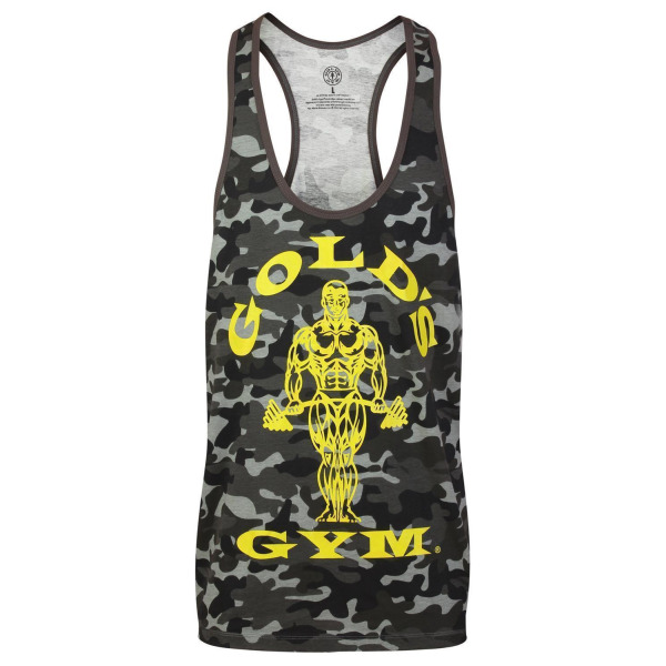Golds Gym Muscle Joe Premium Tank Camo Black