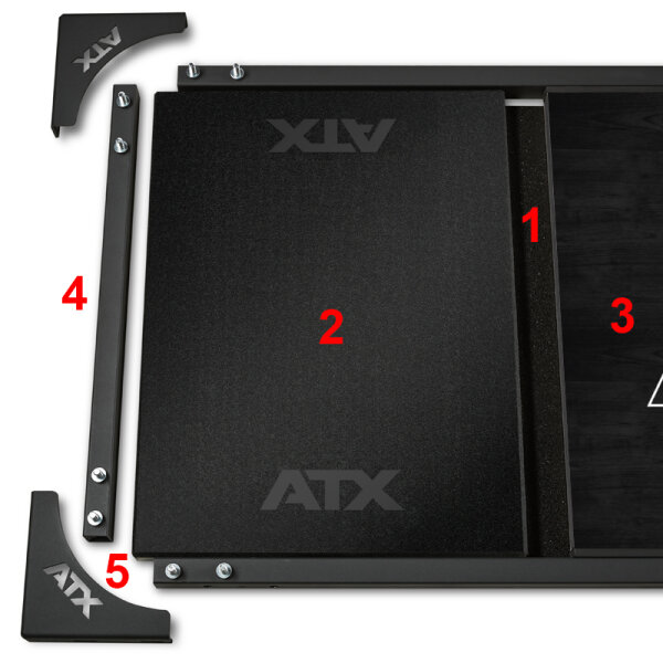 ATX® Deadlift Platform black mit Barbell Club Logo